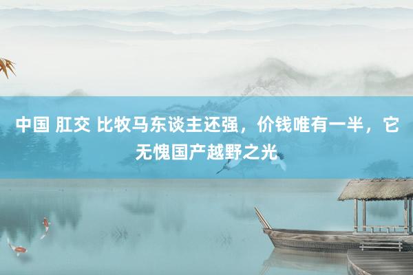 中国 肛交 比牧马东谈主还强，价钱唯有一半，它无愧国产越野之光