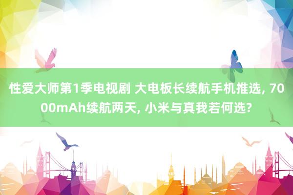 性爱大师第1季电视剧 大电板长续航手机推选， 7000mAh续航两天， 小米与真我若何选?